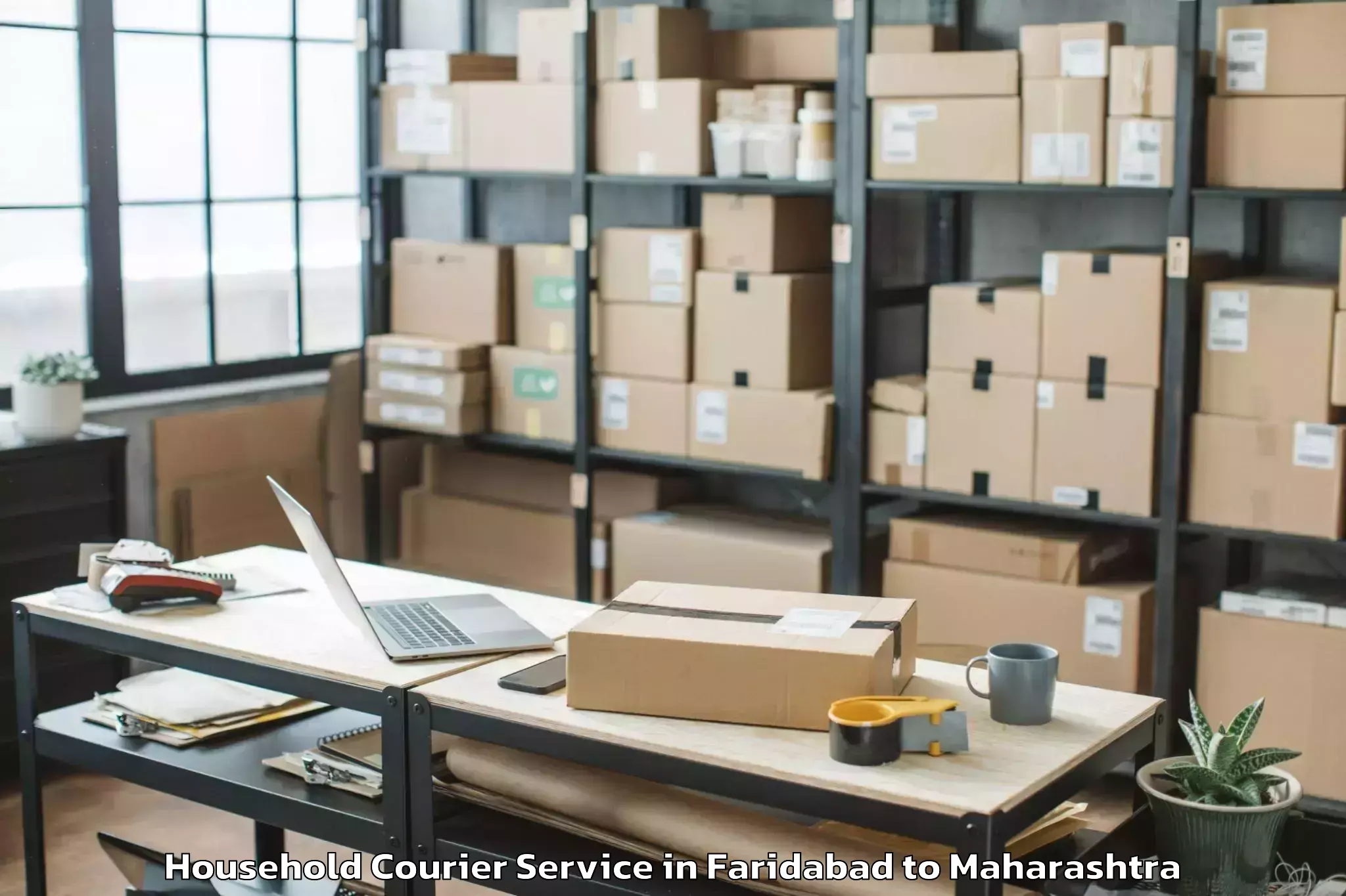 Easy Faridabad to Manchar Household Courier Booking